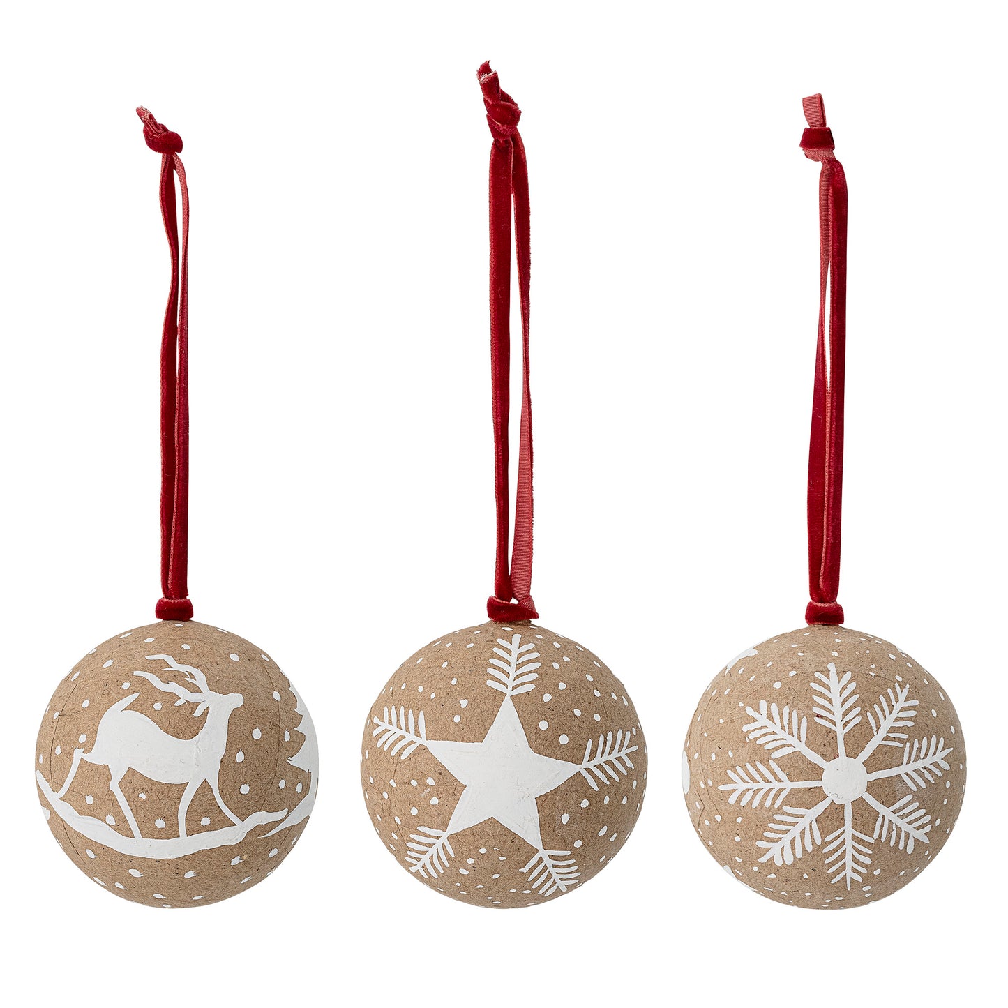 Set 3 palline decorative xmas