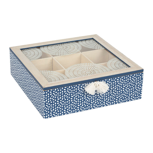 Tea bag box marine blue