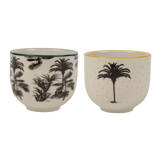 Set 2 tazzine espresso tropical vintage