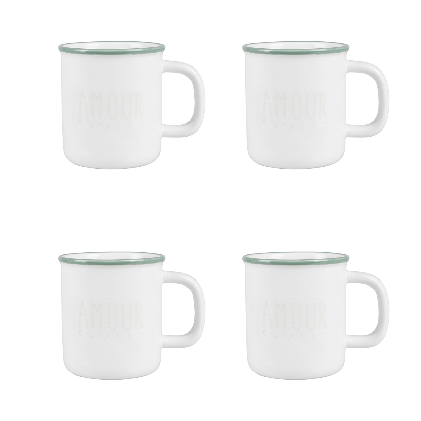 Set 4 tazzine espresso amour