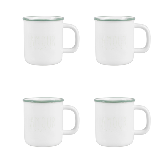 Set 4 tazzine espresso amour